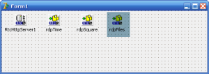 Form1上的RtcDataServer组件