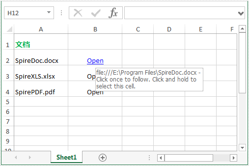 Excel .NET组件Spire.XLS超链接教程：添加和读取超链接