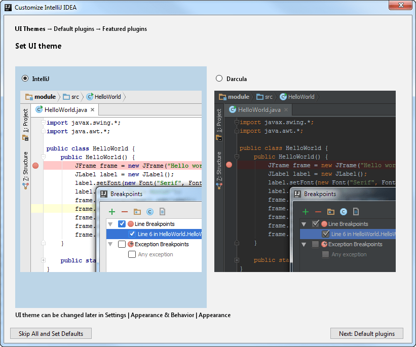 IntelliJ IDEA入门教程：首次运行IntelliJ IDEA