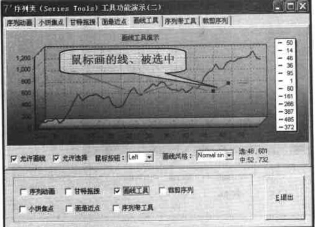 画线工具运行效果