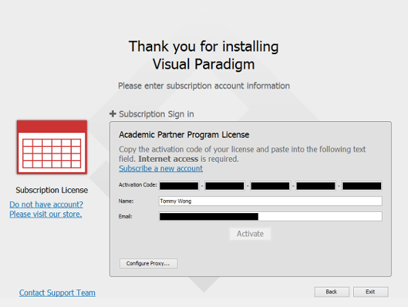 UML工具Visual Paradigm用户指南第2章：激活/停用Visual Paradigm