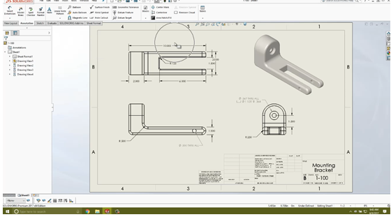 如何为多个项目复制SOLIDWORKS工程图