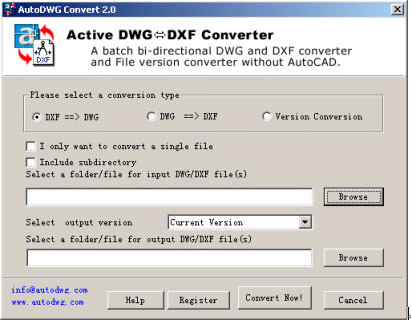 dwg dxf converter