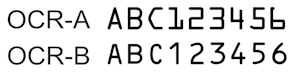 Optical Character Recognition is used for bank checks, passports, serial labels and postal mail.