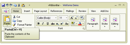 RibbonBar - Customizable Tooltips