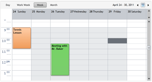 Silverlight Scheduler