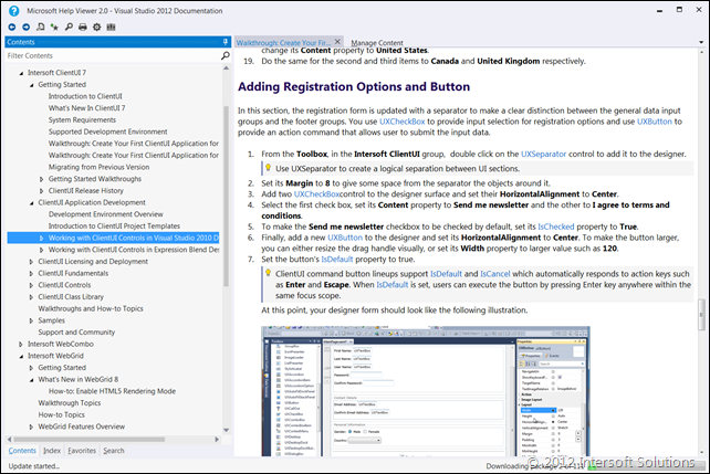 Visual Studio2012,帮助文档