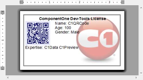 用户界面,条码,ComponentOne Studio,QRCode
