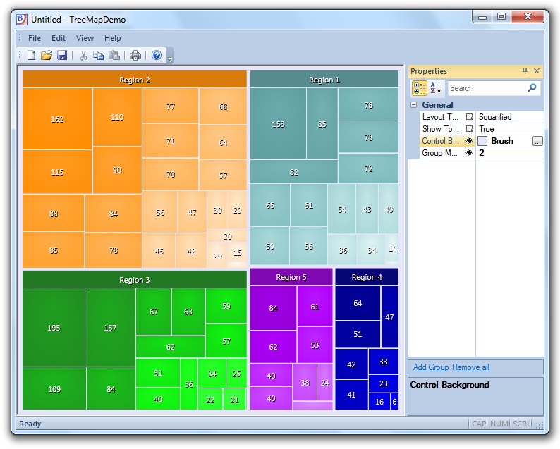 BCGControlBar MFC用户界面控件套包发布v17.1-Visual Studio11风格，图形可视化设计器，Tree Map控件