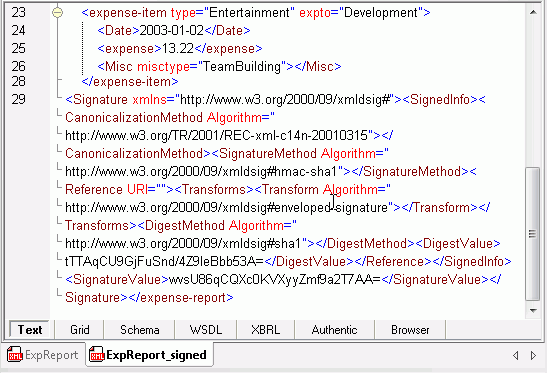 XML,Altova,XMLSpy,数字签名