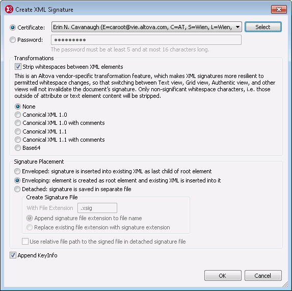 XML,Altova,XMLSpy,数字签名